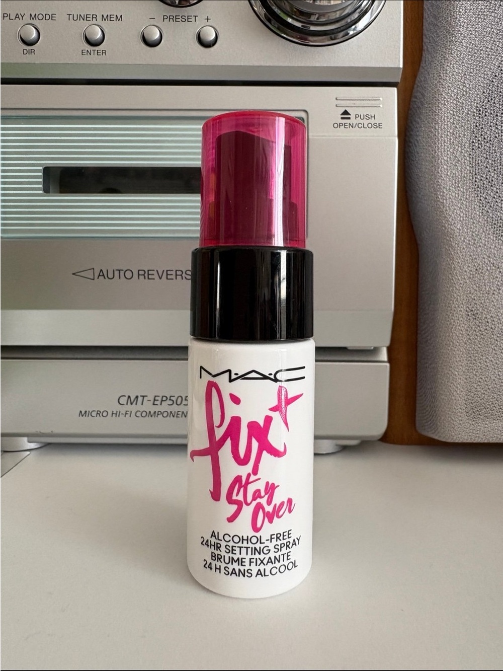 MAC Fix + Stay Over Alcohol-Free 24hr Setting Spray Mini Sample .
